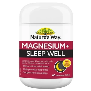 (PRE ORDER) Nature's Way Magnesium + Sleep Well 60 Tablets shelf life 2yrs
